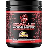 Gorilla Mode Nitric Upgraded Stimulant Free Pre-Workout – Best Tasting & Most Effective Stimulant Free Pre-Workout/Massive Pump · Vasodilation · Power / 780 Grams (BlackBerry Lemonade)