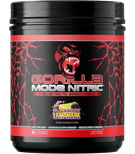 Amazon.com: Gorilla Mode Pre Workout - Massive Pumps Laser Focus
