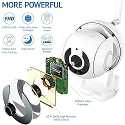 LaView Security Camera Outdoor,1080P HD Wi-Fi Home