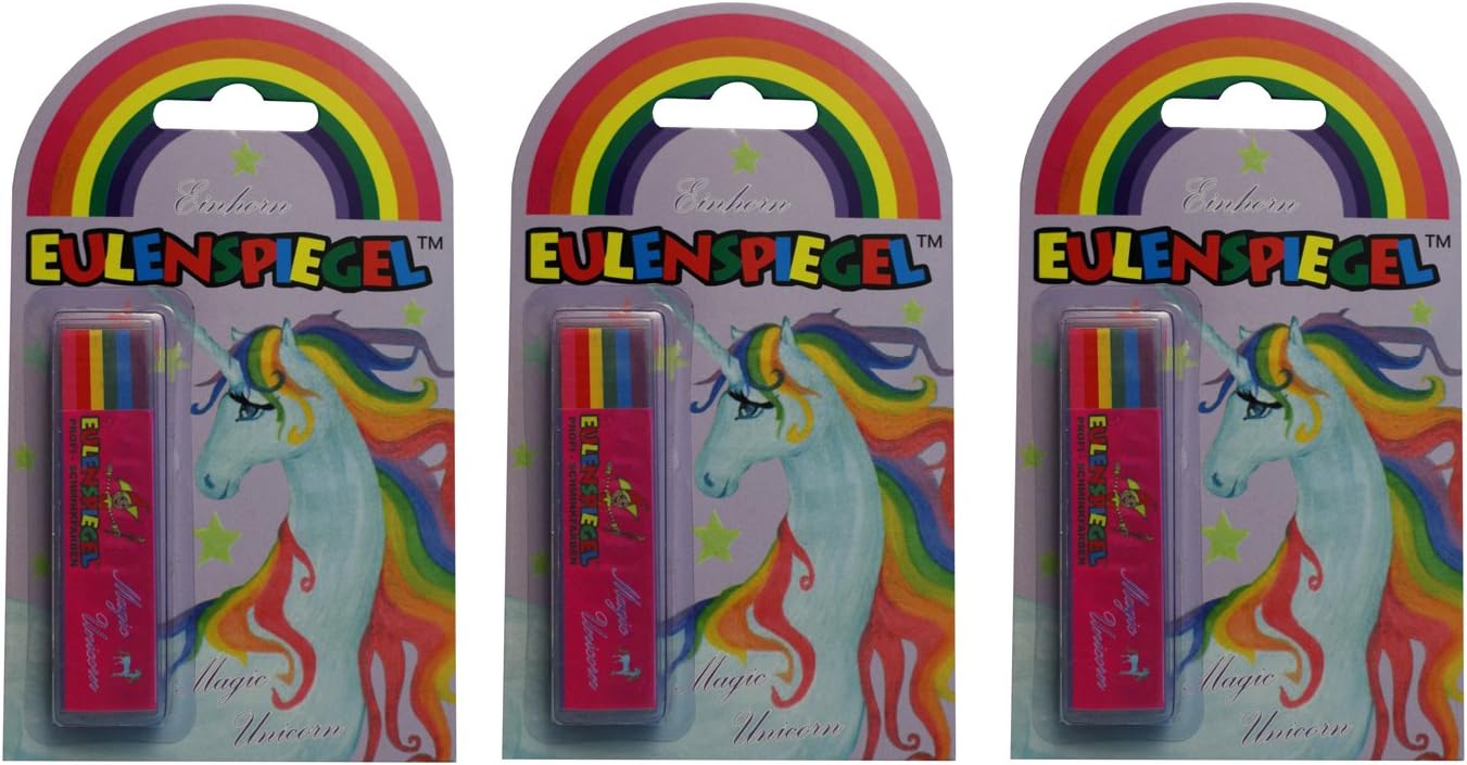 Eulenspiegel Make-Up Pencil Pack of 3, Unicorn