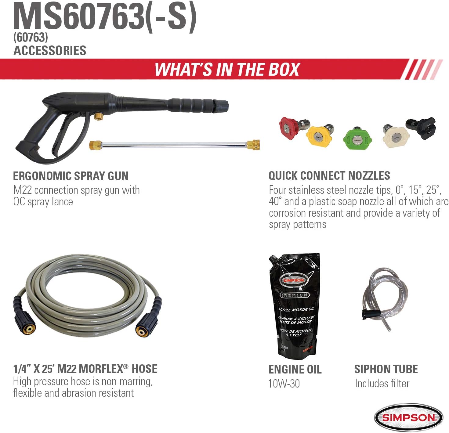SIMPSON Cleaning MS60763-S MegaShot Gas Pressure Washer Powered by Kohler RH265, 3100 PSI at 2.4 GPM : Garden & Outdoor