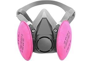 BEAUKAU Respirator Mask with Filters, Dust Respirator Mask for Epoxy Resin, Asbestos, Lead Paint