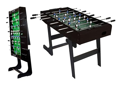 Mendler Tischkicker London, Kicker Kickertisch Tischfussball, klappbar ~ braun