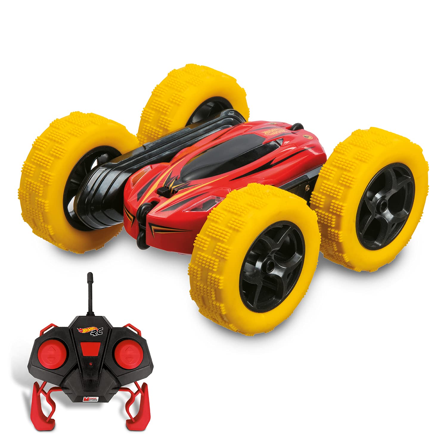 Mondo-63591 Flip Racer Remote-Controlled Vehicle, Colour Livrea Hot Wheels, 63591
