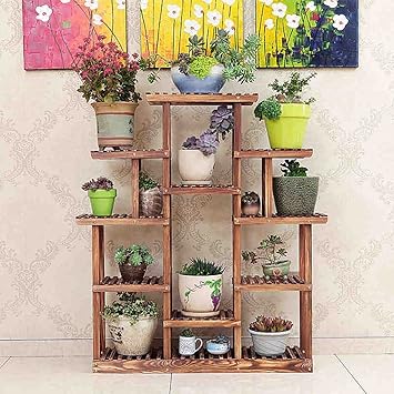 Blumentreppe Multilayer Flower Racks Pflanzenregal Holz Steh