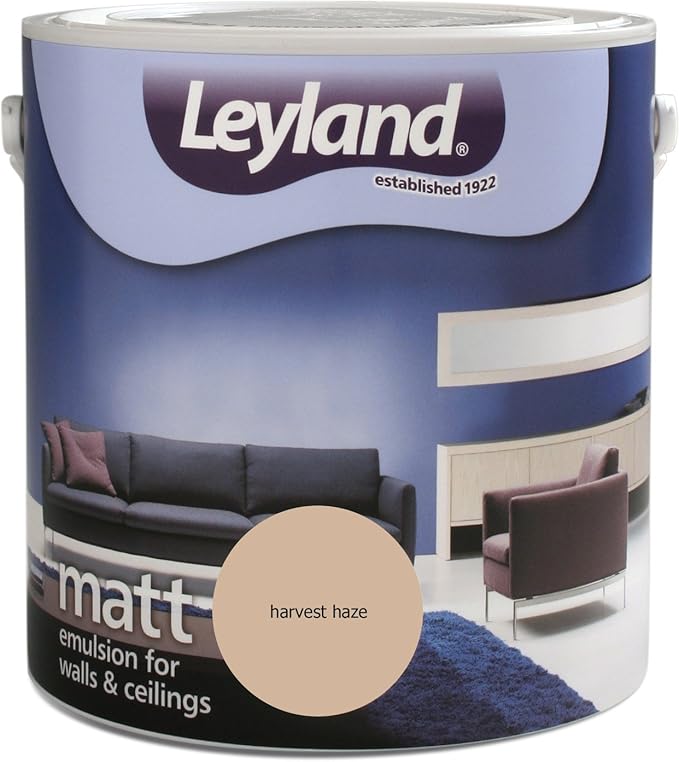 Leyland 303574 Matt Emulsion Paint, Harvest Haze, 2.5 Litre Amazon.co