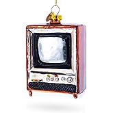 Nostalgic Retro Classic TV Blown Glass Christmas Ornament
