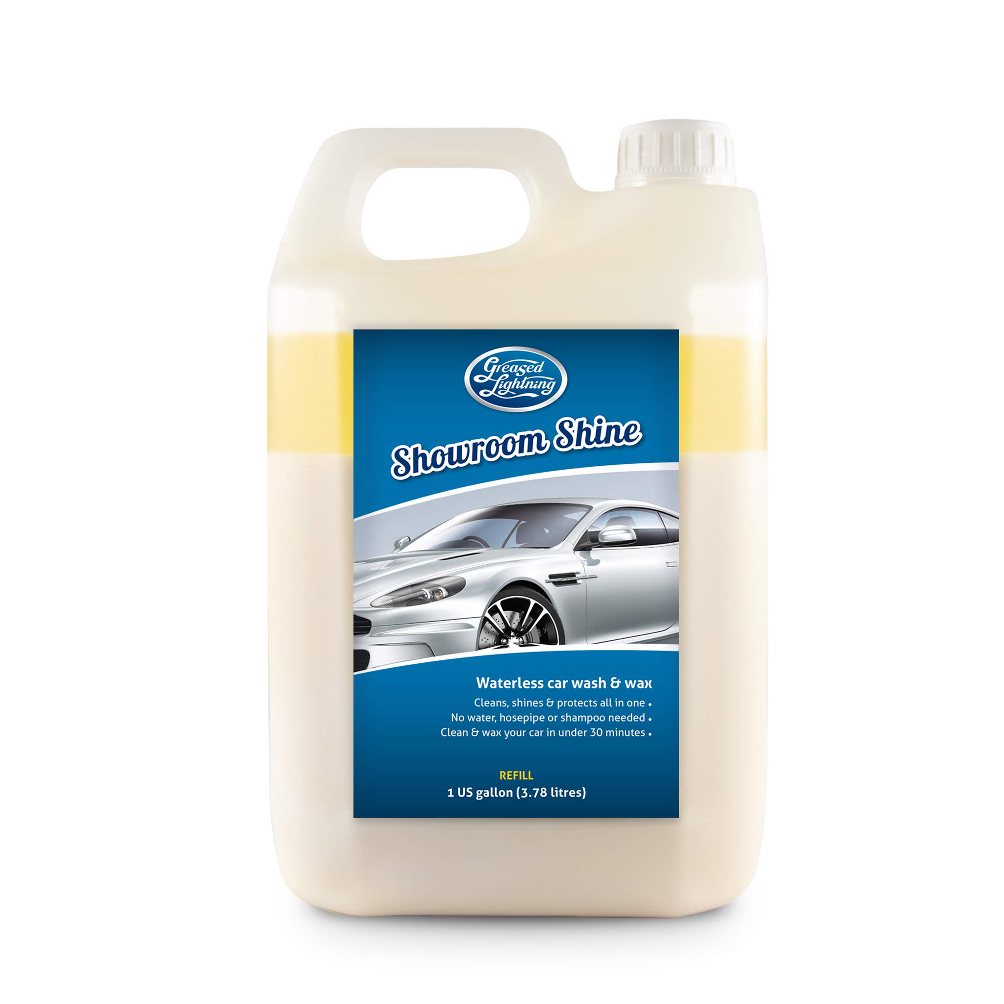 Greased Lightning Showroom Shine Refill 3 78ltr Waterless Car Wax Polish Buy Online In Cayman Islands At Cayman Desertcart Com Productid 51035925