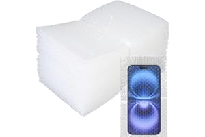 AFROX 50Pcs Bubble Pouch Wraps Bag, 6''x10'' Clear Bubble Out Bags & Pouches for Packing, Double Walled Bubble Cushioning Bags for Moving and Shipping, Storage and Packing Supplies for Dishes Glasses Plates