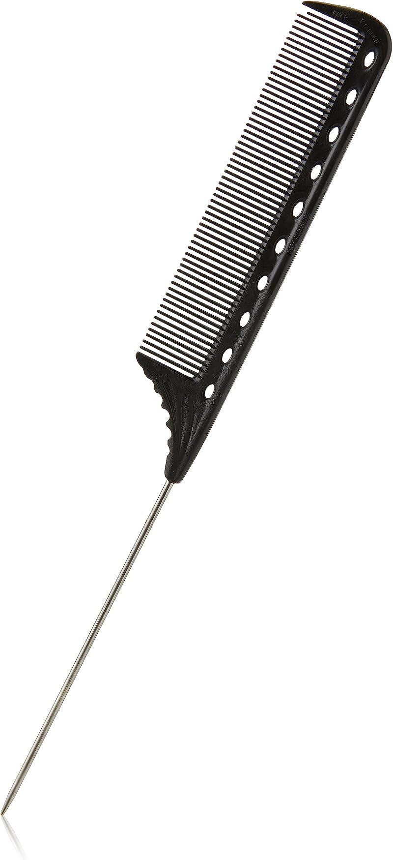 YS Park YS-102 Carbon Black Winding Tail Comb for Medium Hair