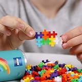 PLUS PLUS Building Blocks 100 Pc Rainbow Creative STEM Toy for Kids 5+ view 2