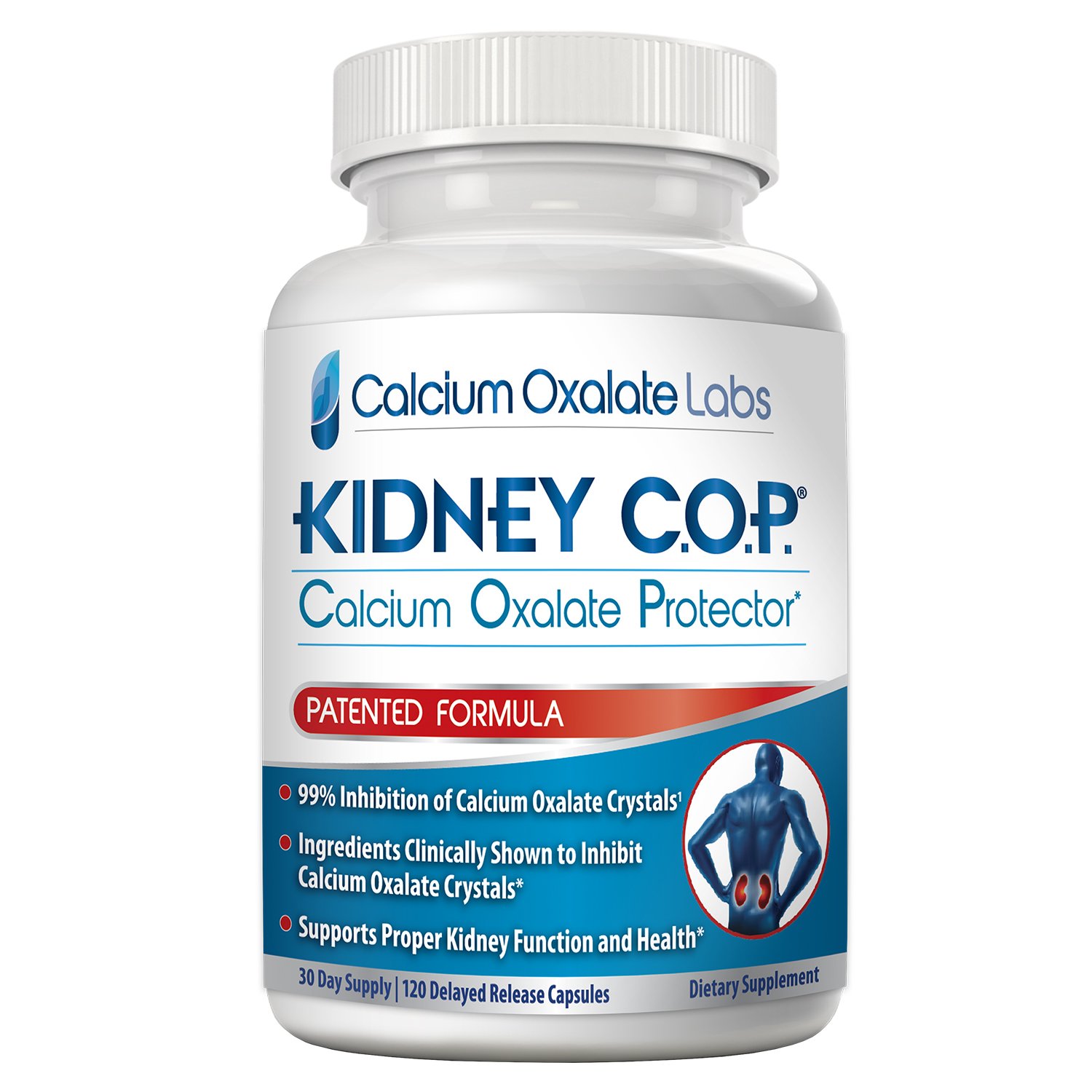Kidney COP Calcium Oxalate Protector 120 Capsules, Patented... FREE 2