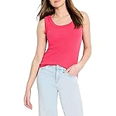 NIC+Zoe Womens Perfect Knit Rib Scoop Tank
