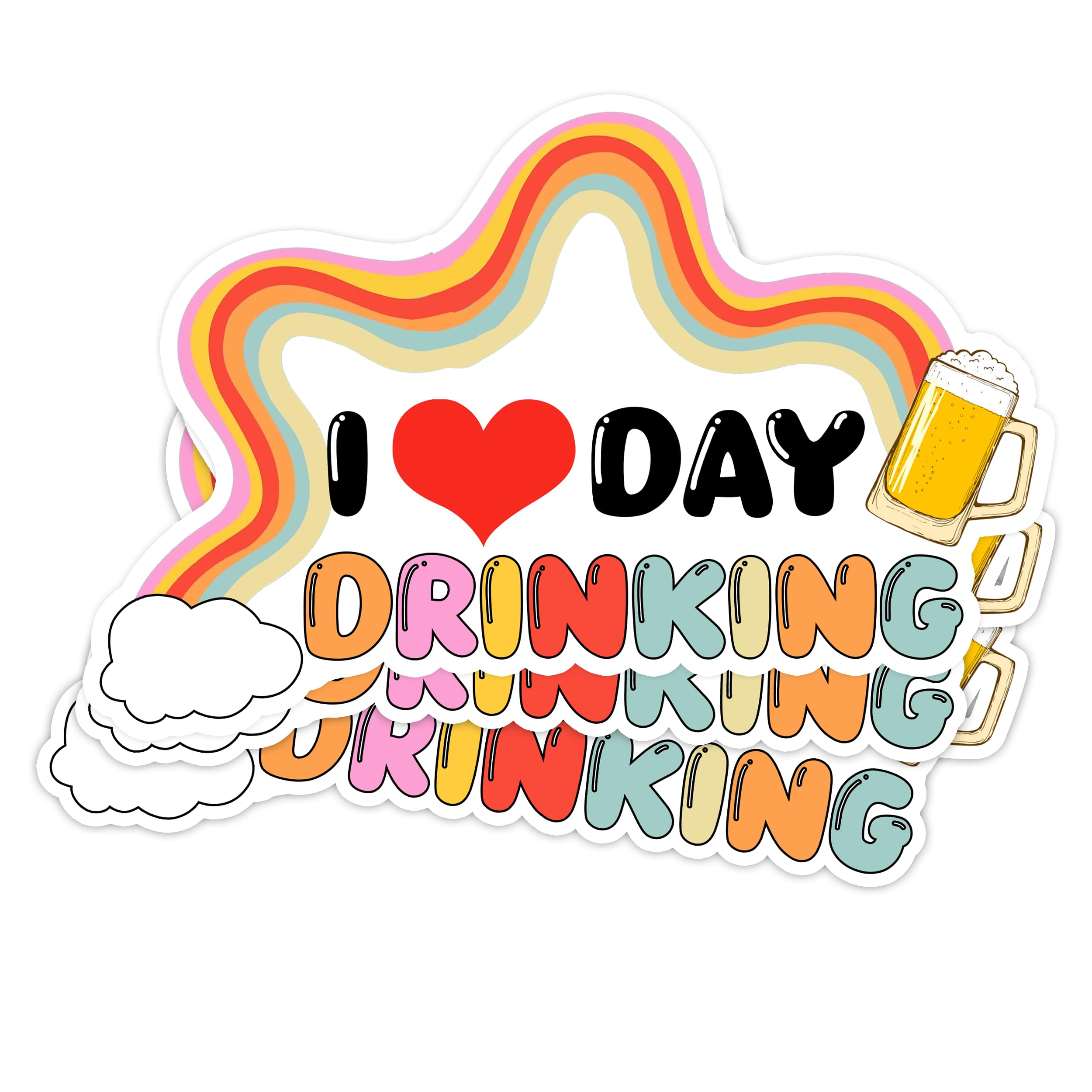 Photo 1 of (3PCS) I Love Day Drinking Sticker, Hard Hats for Men, Lift Hard hat, Hard hat Stickers, Funny Stickers for Adults, Hard hat Accessories Decals, Funny car Decals, Tool Box Stickers, Funny Sticker