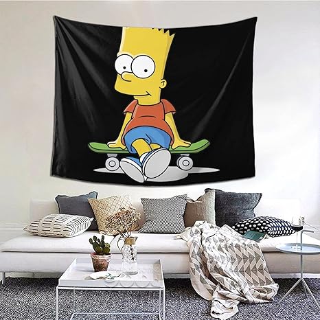 Amazon Co Jp タペストリーザ シンプソンズ 4 おしゃれ 多機能壁掛け 寝室 インテリア 背景布 リビングルーム 室内装飾 窓カーテン ベッドルーム 部屋 装飾用品 タペストリー 結婚祝い 新居祝いプレゼント 150 130cm ホーム キッチン