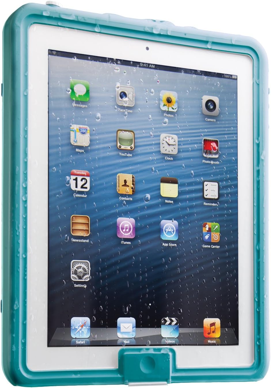 Lifedge Waterproof Case f/New iPad - Torsken (Aqua) (50050)