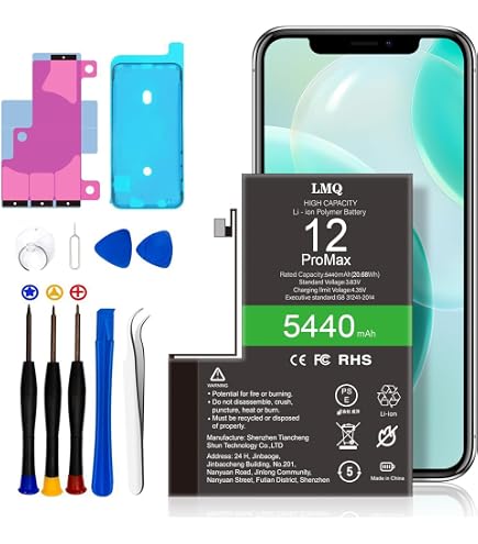 Amazon.com: Vvsialeek A2466 Replacement Battery for iPhone 12 Pro