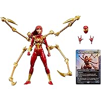 Marvel Legends Series Magic: The Gathering Mary Jane Watson (Iron Spider), 6-Inch Spider-Man Action Figure; Exclusive Foil Co