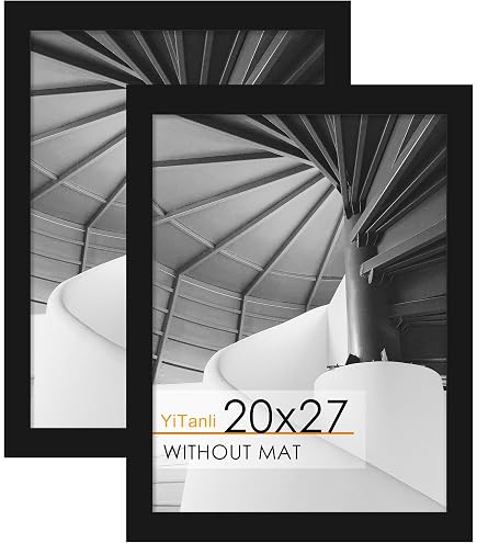 Amazon.com - wallsthatspeak 20x27 Black Picture Frame for Puzzles