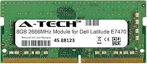 A-Tech 8GB Module for Dell Latitude E7470 Laptop & Notebook Compatible DDR4 2666Mhz Memory Ram (ATMS278251A25978X1)
