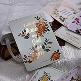 UPAFEXXI-Gold Foil Bible Verse Cards, 50 Prayer
