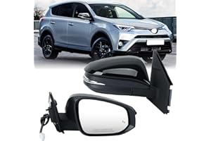 Right Passenger Side Mirror Compatible with Toyota RAV4 2013-2018 Heated with Blind Spot Detection with Turn Signal Light Pow