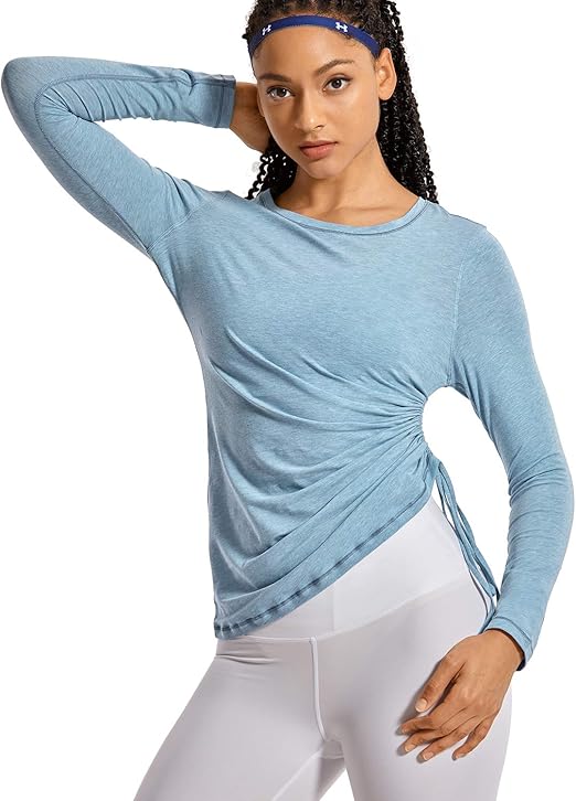 womens long workout tops uke