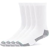 Burlington Men's Cushioned Work Crew Sock 4 Pair Pack
