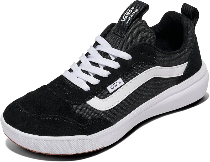 Vans range exp, calçados esportivos masculinos, preto (camurça/lona/preto/branco), 42 eu
