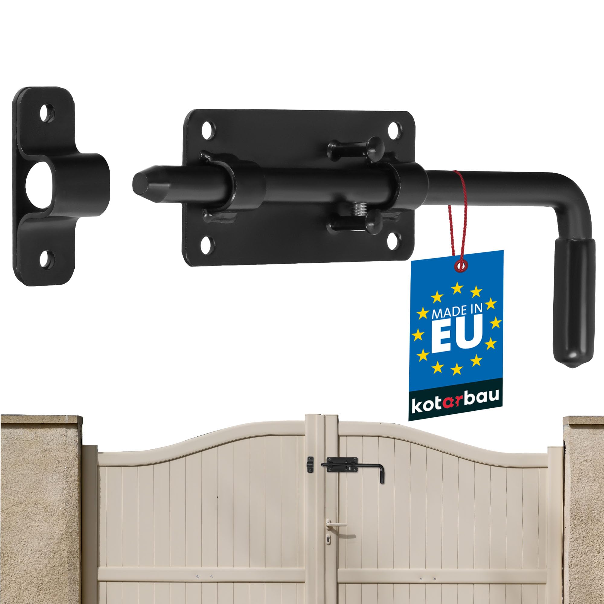 KOTARBAU Bolt bolt 220 mm gate bolt lock bolt door bolt lock gate slider door slider gate lock floor slider sectional door