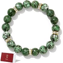 Xiimuaaoo 10mm Healing Crystal Bracelet For Women Stretch