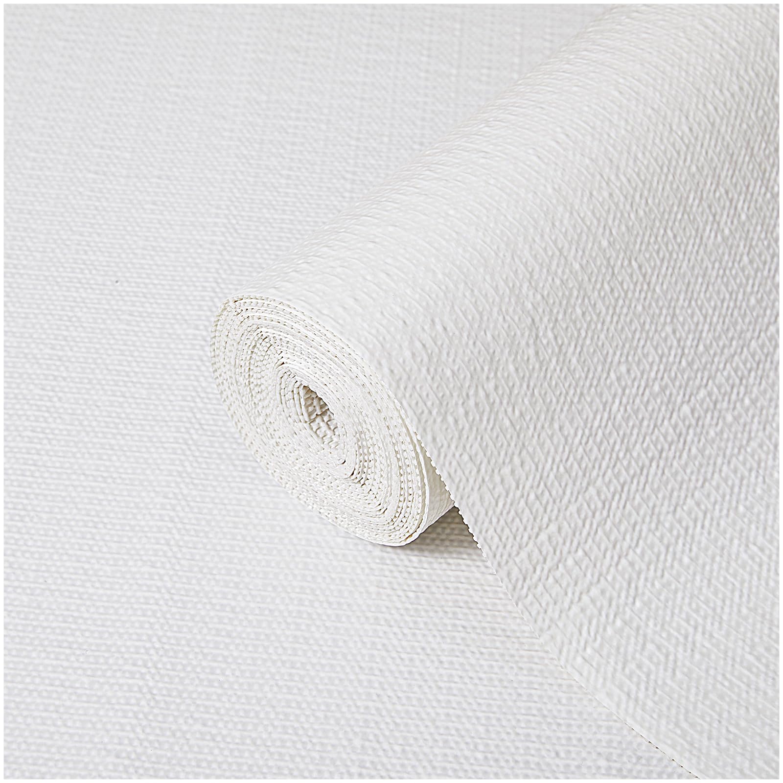 Coavas Shelf and Drawer Liner, Non Slip Extra Grip Non Adhesive Waterproof Thickened Cabinet Mat, Easy Cut for Kitchen Pantry Bathroom Dresser Cupboard (White, 12IN x 30FT) Image