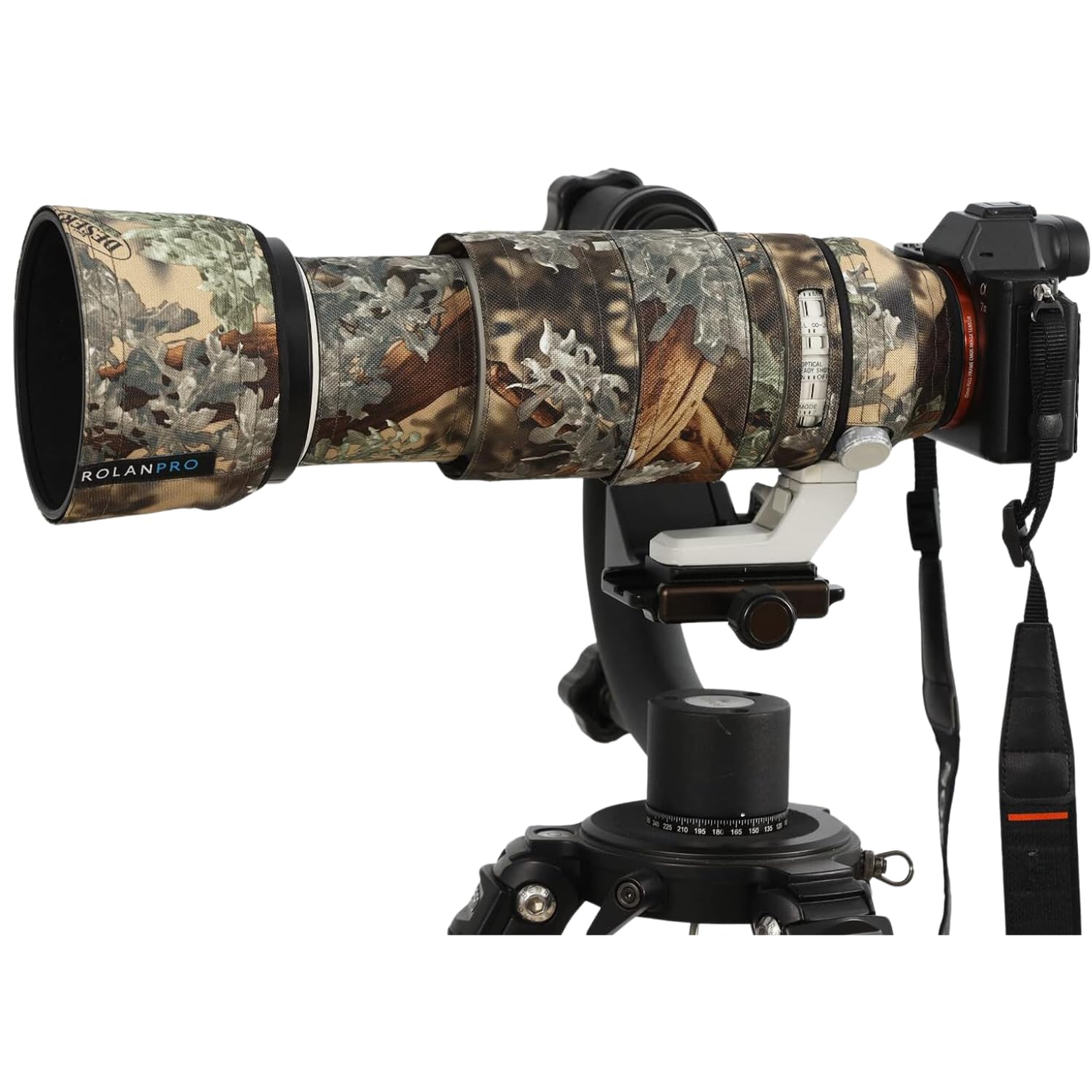 ROLANPRO Camouflage Lens Cover for Sony FE 100-400mm f4.5-5.6 GM OSS Coat Lens Protective Sleeve Case-#14 Waterproof