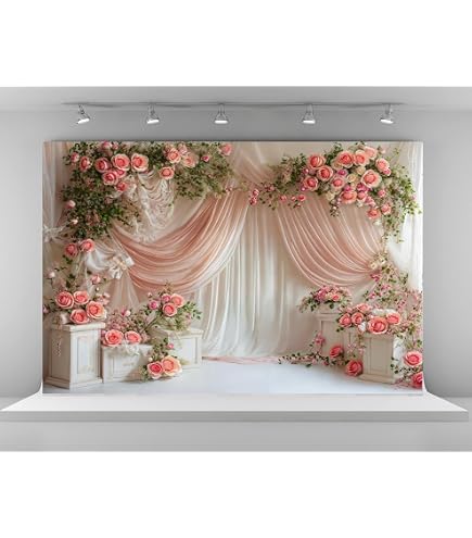 thumbnail image 2 of Kate Enchanted Flower Arch Window Wedding Backdrop For Photography, 10x8ft(3X2.4m) / Microfiber (Printed 2 of 14