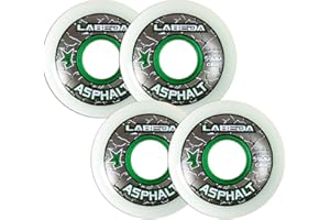 Labeda Asphalt Outdoor Inline Roller Hockey Wheels 59mm White 83A Outdoor 4-Pack
