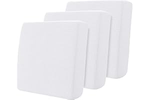 Hokway Stretch Couch Cushion Slipcovers Reversible Cushion Replacement Slipcovers Sofa Cushion Covers(White, 3)