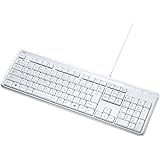 サンワサプライ 静音スリムキーボード ホワイト SKB-SL29W