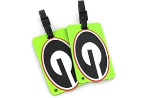 Aminco International NCAA Alabama Crimson Tide Neon Soft Bag Tag, 2-Pack