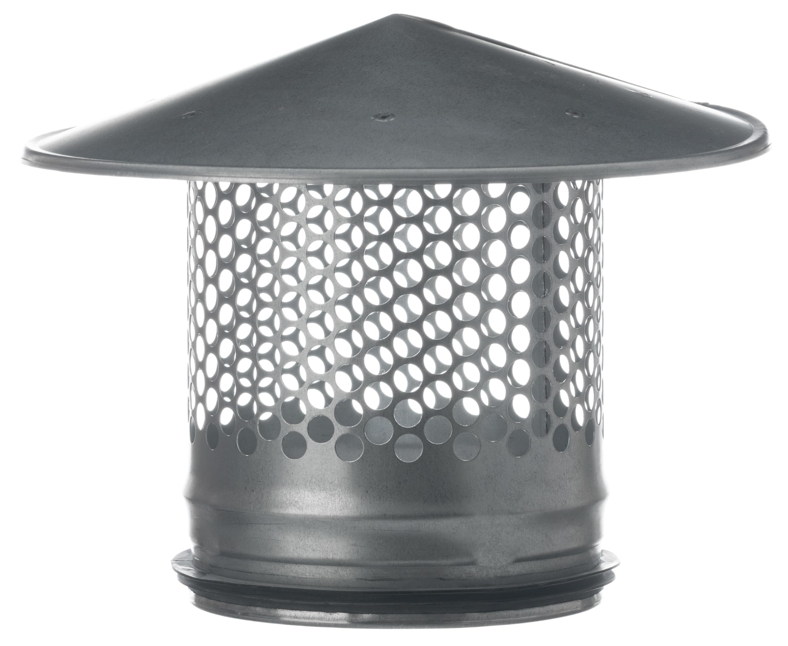 Steinberg14 Metal Roof Cowl 125mm - 5 inch Exhaust Tube End - Round Roof Vent Cover - Rain Snow Hat - Vent Cowl Cap with Bird Guard - Mesh Protector