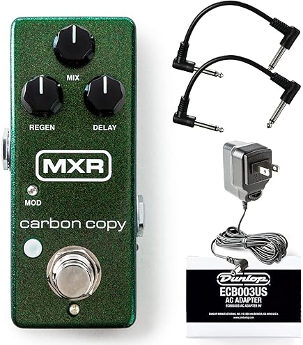 Amazon.com: MXR M292 Carbon Copy Deluxe Analog Delay Pedal Bundle