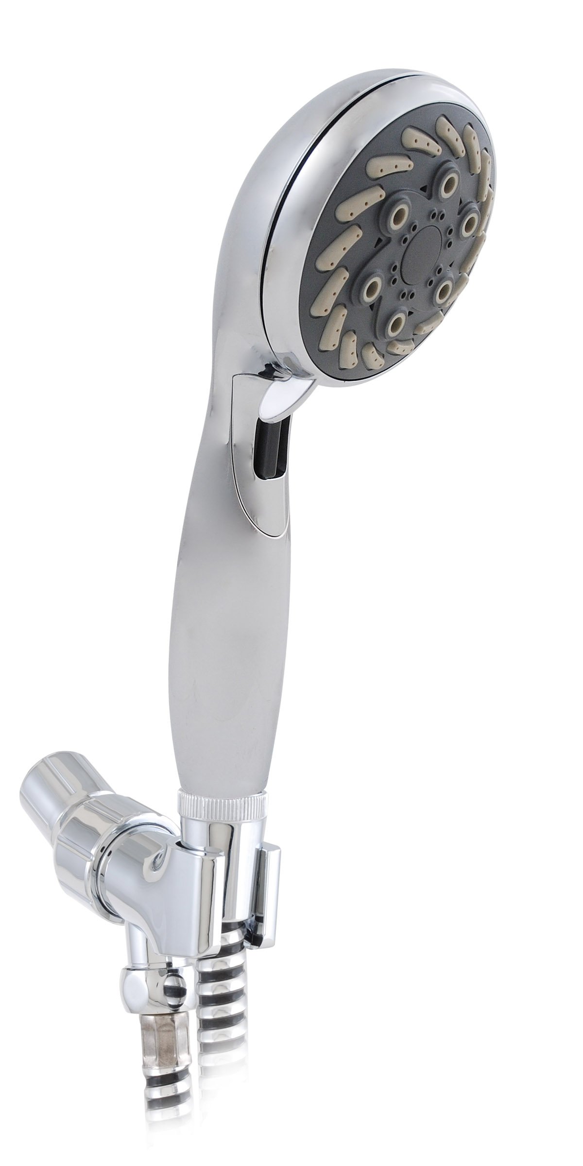 Water Saving 5 Function Hand Held Shower w/ Easy Shut Off Control