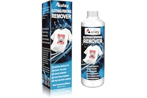 Aulay DTF Ink Print Remover Liquid for Fabrics Rapid Remover Letter Remover DTF Print Remover Fabric Fixer Print Remover 250ML for T-Shirt Bag
