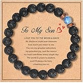 Valentines Day Gifts for Teen Boys Natural Gemstone Bracelet for Son Kids Inspirational Gift Ideas 8 9 10 11 12 13 14 15 16 17 18 Year Old Birthday Boys Men Easter Basket Essentials Easter Basket Stuffers Stocking Stuffers