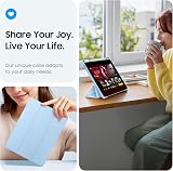 FINTIE Hybrid Case for iPad Air 11 M4/M3/M2 2026-2024 Blue with Pencil Holder view 5