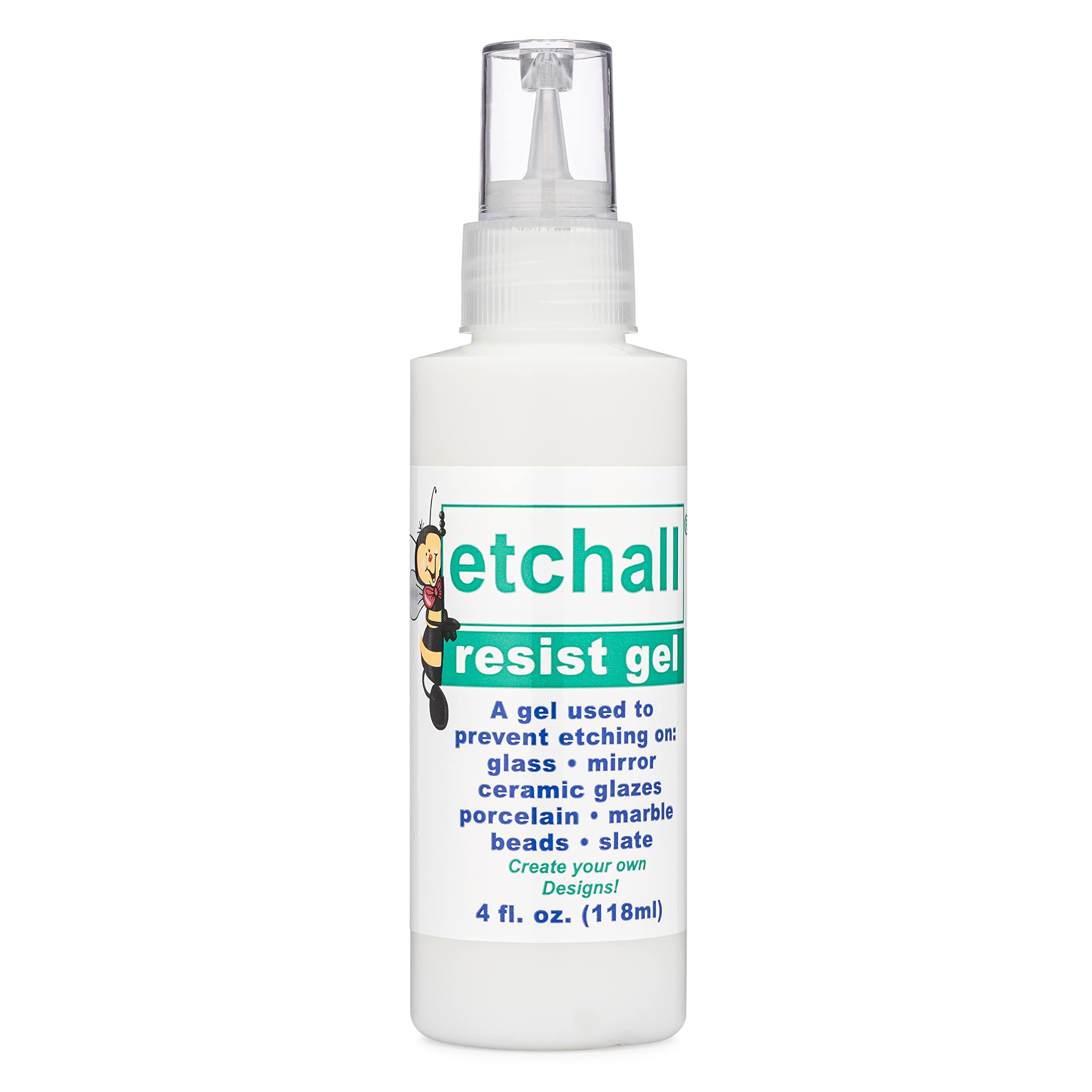 4oz ETCHALL RESIST GEL New Die Cutting Machine 2 Decorate Stencil Window Glass