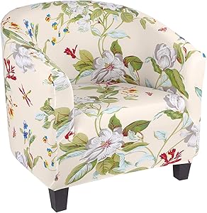 SearchI Club Chair Slipcover,Stretch Spandex Removable Geometric Pattern Armchair Covers, Sofa Cover Furniture Protector for Living Room Arm Chair Cover Geometric Couch Covers