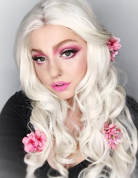 Buy K Ryssma K Ryssma White Blonde Lace Front Wig 22 Inches Long