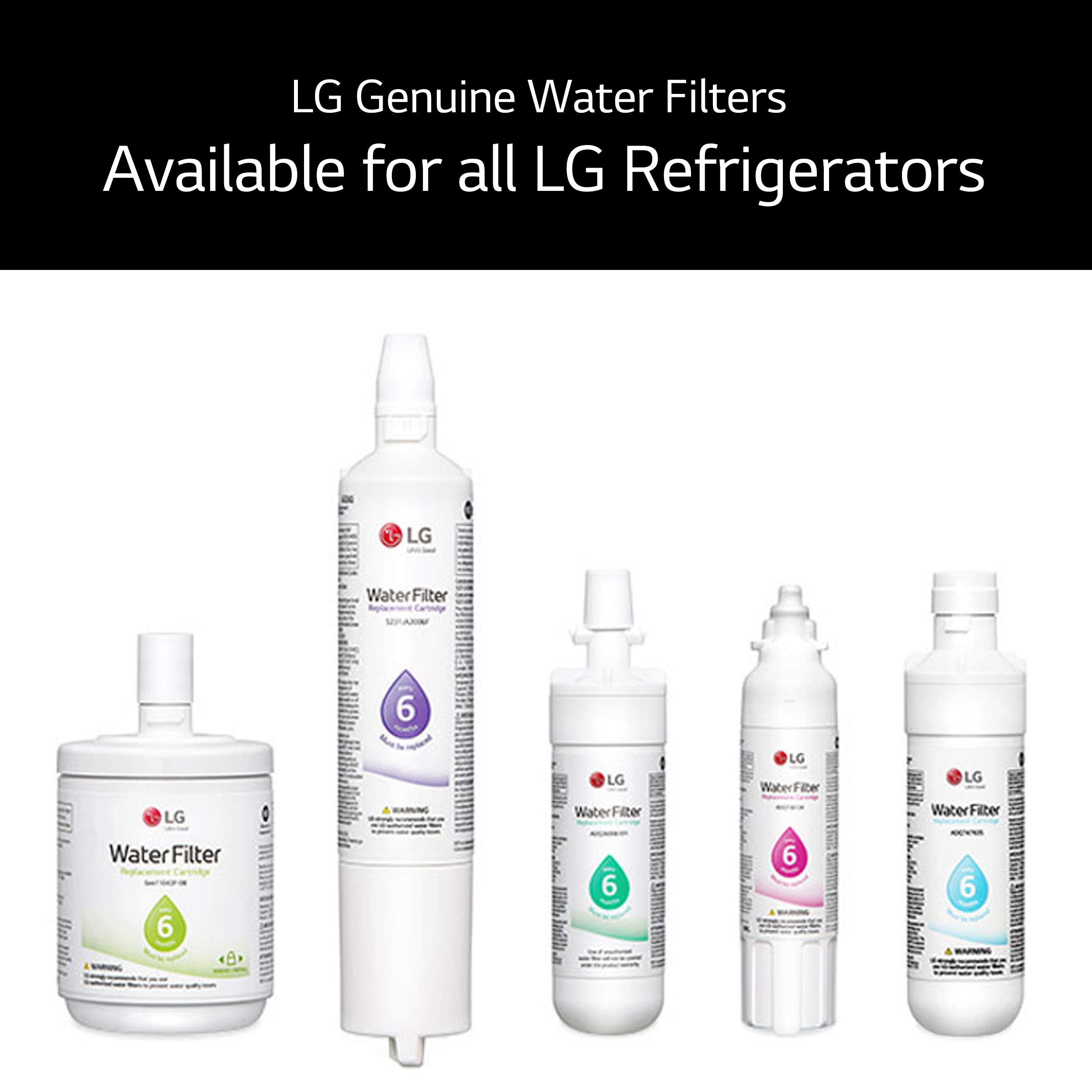 LG LT800P- 6 Month / 200 Gallon Capacity Replacement Refrigerator Water Filter (NSF42 and NSF53) ADQ73613401, ADQ73613408, or ADQ75795104 , White