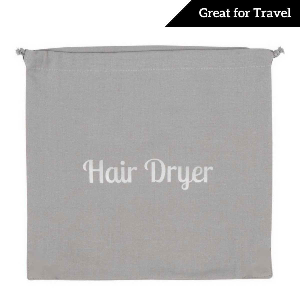 Hair Dryer Bags by Radiant Complex: Perfect for travel, and safe storage of any hair dryer, curling iron, straightener, brush or makeup bag. Convenient 12.25" x 13.25" size fits any hair accessory: Beauty