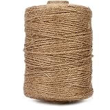 Tenn Well Natural Jute Twine, 500 Feet Long Brown Twine Rope for Crafts, Gift Wrapping, Packing, Gardening and Wedding Decor